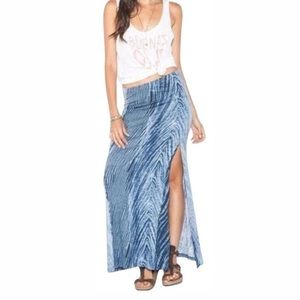 Billabong Tie Dye Boho Maxi Skirt